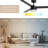 Breeze 52in 3-Blade Smart Ceiling Fan in Matte Black 2700K-6000K CCT Tunable Range LED Light Kit with Remote Control Works With iOS or Android App-126659247