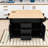 Large Folding Storage Kitchen Island with Power Outlet and Drawers-493516145