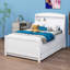 Platform Bed With Storage LED Headboard, Trundle Bed And 3 Drawers-421218271