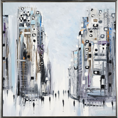 Cityscape by Ekaterina Ermilkina - Painting on Canvas