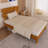 Solid Wood Platform Bed Frame , Twin Bed Frame With Headboard Included, Mid Century Modern Bed, Caramel-451595204-451595207