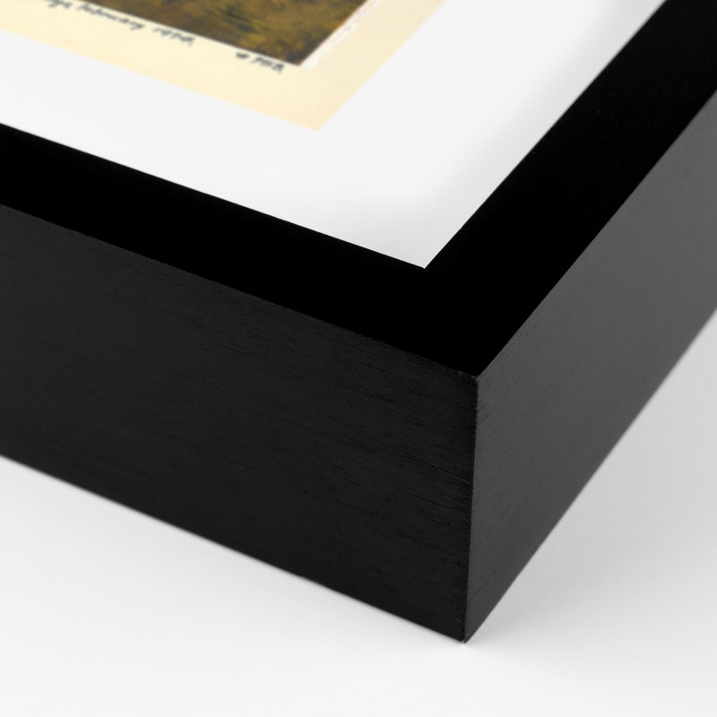 Experminet II Print by Pepi Sprohge, Black Single Picture Framed, 40" H x 48" W x 2.5" D