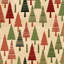 Motif de sapin de Noël - imprimé turquoise encadré
