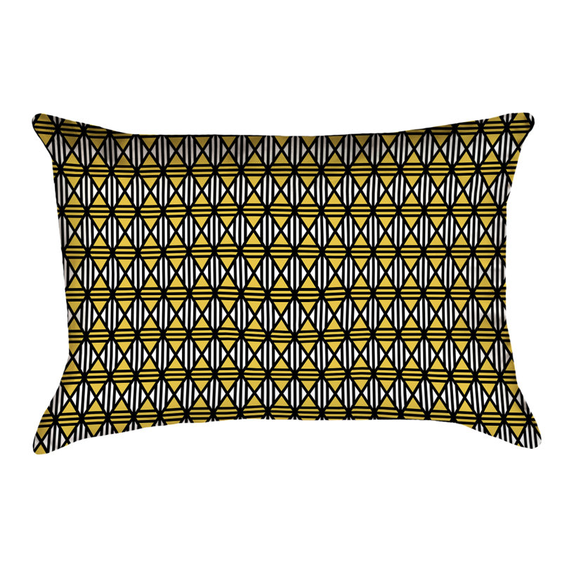 Coussin lombaire intérieur / extérieur Katelyn Elizabeth, Jaune