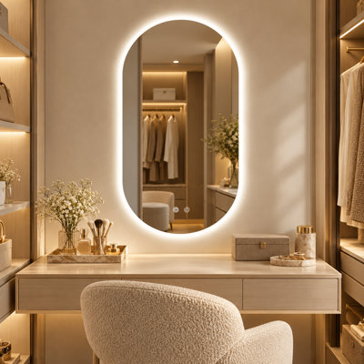 Oval Wall Vanity Mirror