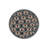 Round Gray And Salmon Color Eye Figured Woven Floor Carpet-836451545