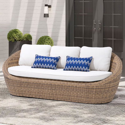Cigi Outdoor Patio Sofa With Cushions by Bay Isle Home