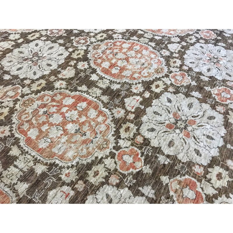 Tapis rouge noué à la main de haute qualité