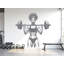 Autocollant d'art Afro Girl Power Gym-978090349-978090310