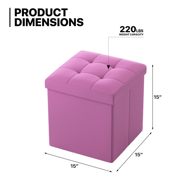 Repose-pieds Donabelle, Similicuir mauve