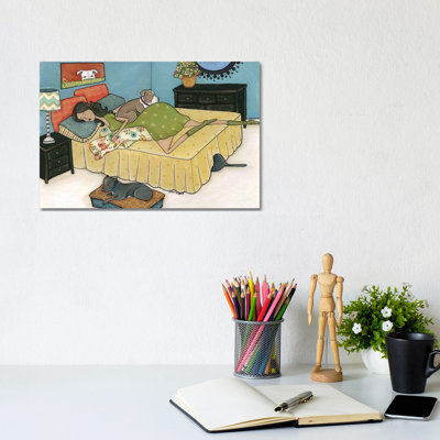 Sleeping With Pits by Jamie Morath - Wrapped Canvas Print