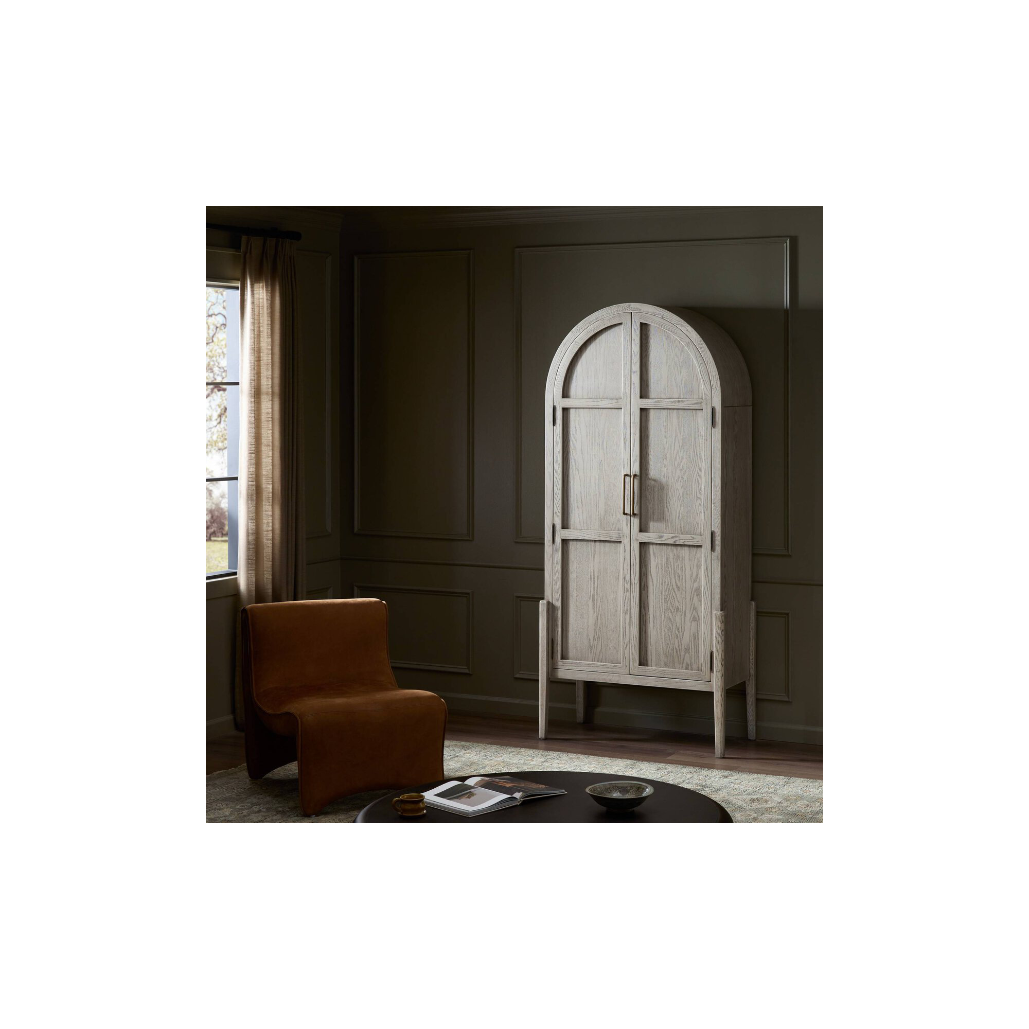 Cathay Dining Cabinet, White/Neutral