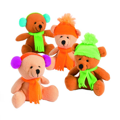 Christmas Bear Stuffed Holiday Accent