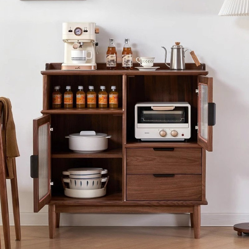 Buffet décoratif réglable en métal stratifié, H 39,37 po x l 31,50 po x P 15,75 po
