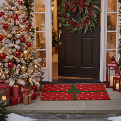 Harte Non-Slip Polka Dots Doormat