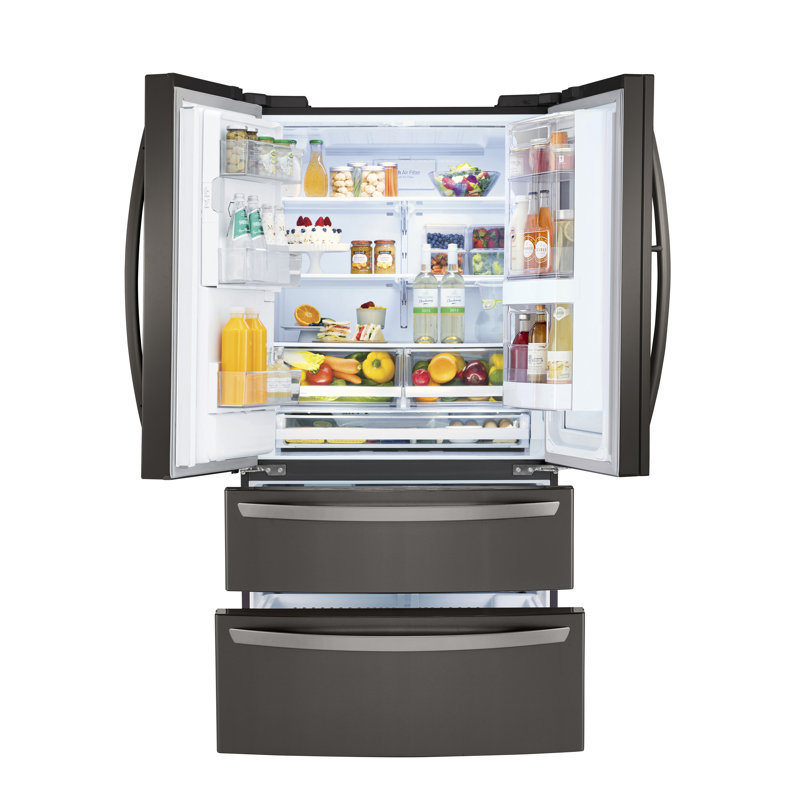 LG 36" French Door Refrigerator 28 cu. ft. Smart Refrigerator, Black Stainless Steel