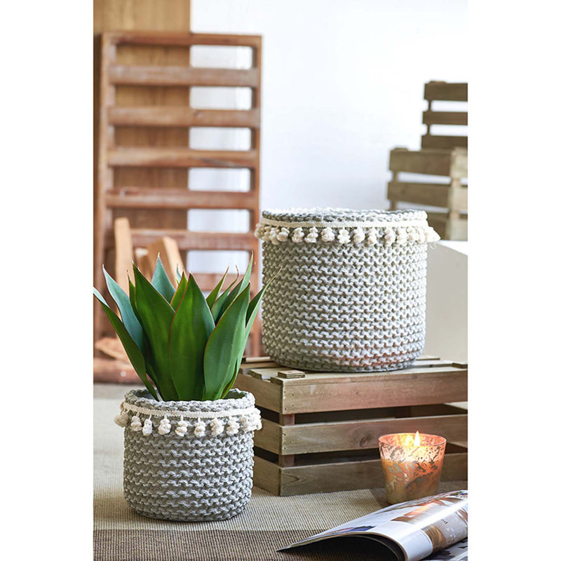Bea Pot Planter - Set of 2, 10" H x 10.5" W x 10.5" D