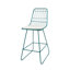 Tabourets de bar en métal avec dossier et coussin, chaises de hauteur comptoir intérieures et extérieures, structure en acier durable, sièges confortables, ensemble de 2-1144516382