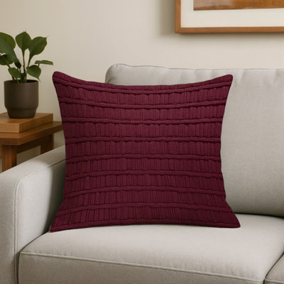 Coussin décoratif intérieur et extérieur brun Trellis