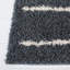 Tapis rayé gris foncé / ivoire Siragan-467155401