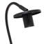 Lampe de bureau Bobbie en métal arqué, noir onyx, 51 cm de hauteur