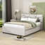Lit plateforme tapissier avec couchette Elerte-566375483-566375429