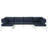 Brith 120'' Wide Aluminum Patio Sectional with Cushions-61209867-61209865
