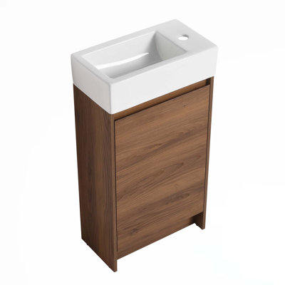 Meuble-lavabo autoportant avec lavabo simple