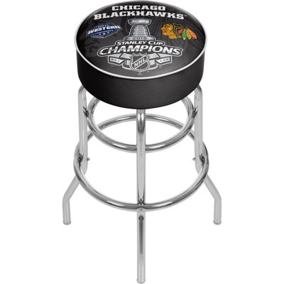 NHL Swivel Upholstered Counter Stool