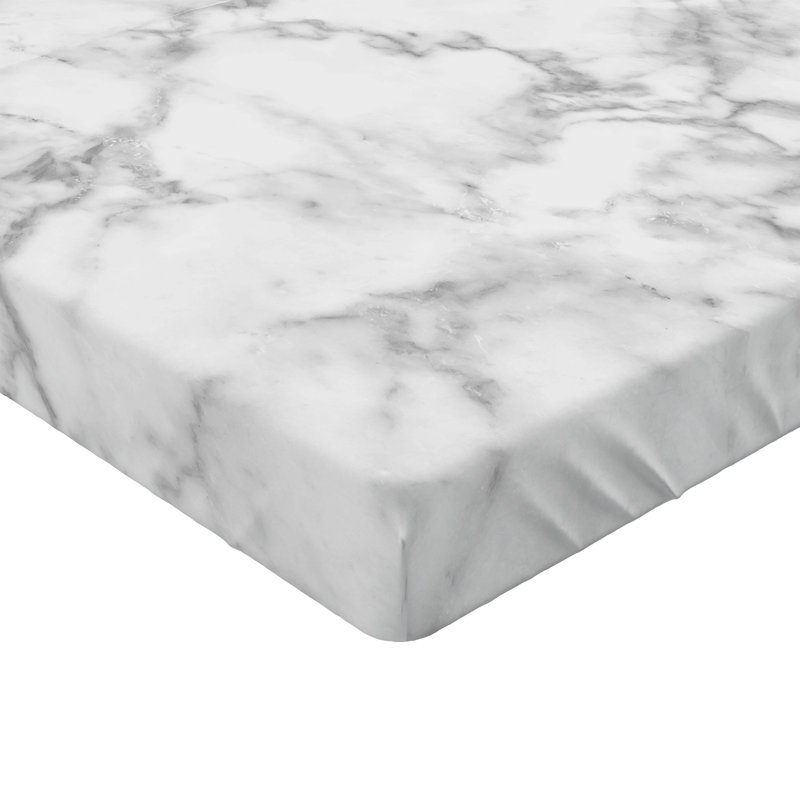 Drap-housse orange Ambesonne, Drap-housse pour lit simple TG, Gris pâle / marbre cendré