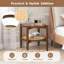 Table de bout ronde en verre trempé 2 pièces 2 pièces Bay Isle Home ™