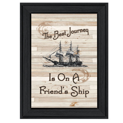 'Friendship Journey' Framed Graphic Art Print
