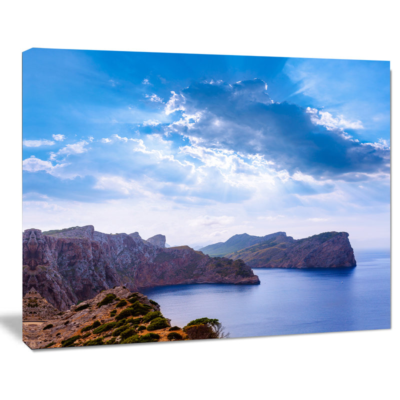 Majment Formentor Cape Rocks - reproduction de photo sur toile tendue, H 20 po x l 20 po x P 1 po