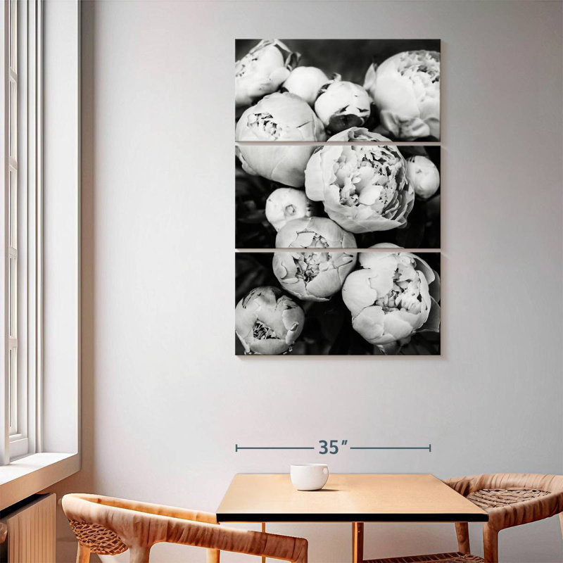 Harnek Peonies II, 65" H x 42" W
