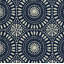 Tapis bleu marine en polypropylène tissé à la machine Jaymeir-2061060022