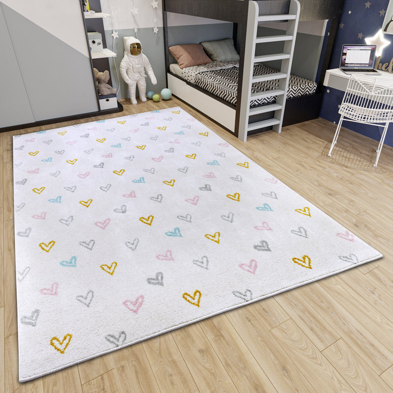Adventures Children White Rug, Rectangular 120 x 170cm