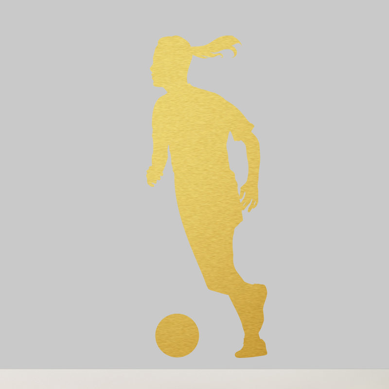 Adhésif mural soccer, Doré