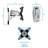Mount-It! Full Motion Premium Single Monitor Wall Mount Arm | Quick-Release Modular Mounting Bracket for up to 34" Monitors, Silver