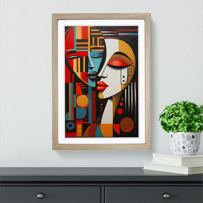 Lovers Constructivism Art - Framed Print