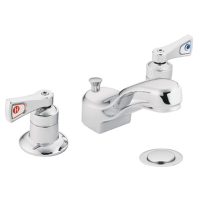 M-Dura Widespread Bathroom Faucet with Drain Hole