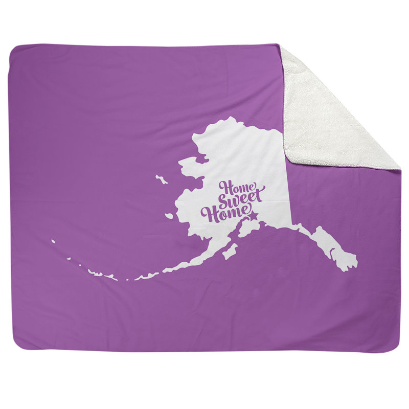 Jeté polaire pour ancrage doux home, l 52,5 po x L 62,5 po, Violet