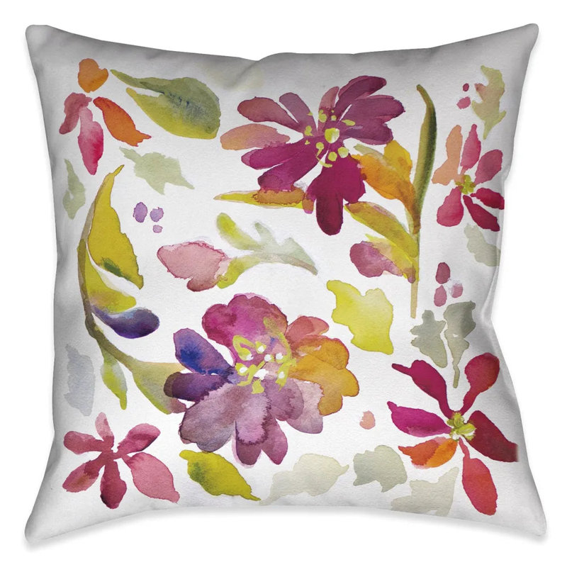 Coussin décoratif floral