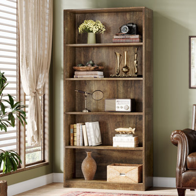 67'' Tall Bookcase With 5-tier Cube(Set of 2)