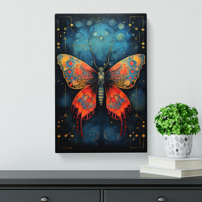 Moth Abstract No.2 - Wrapped Canvas