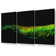 Vibrant Green Feather Canvas 3 Panel Set