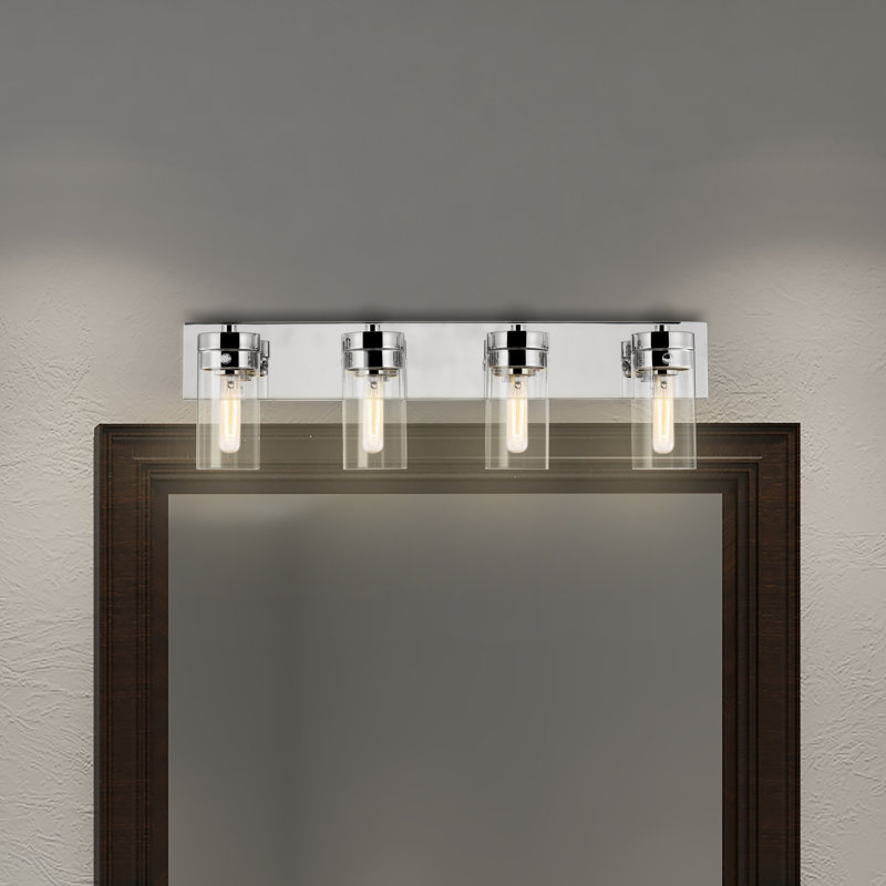 Glandorf 4 - Light Dimmable Vanity Light, Polished Nickel