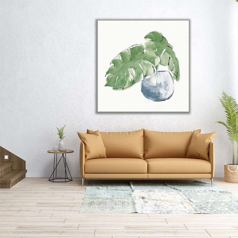 Plant Big Leaf IV - impression sur toile, H 12 po x l 12 po