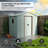 8 ft. x 4 ft. Metal Storage Shed with Window-123384472-123384473