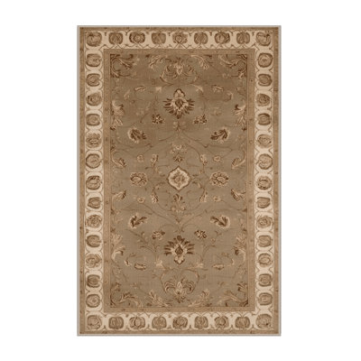 Machine Washable French Beige Area Rug