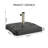 Outdoor 114-pound Square Black Umbrella Base